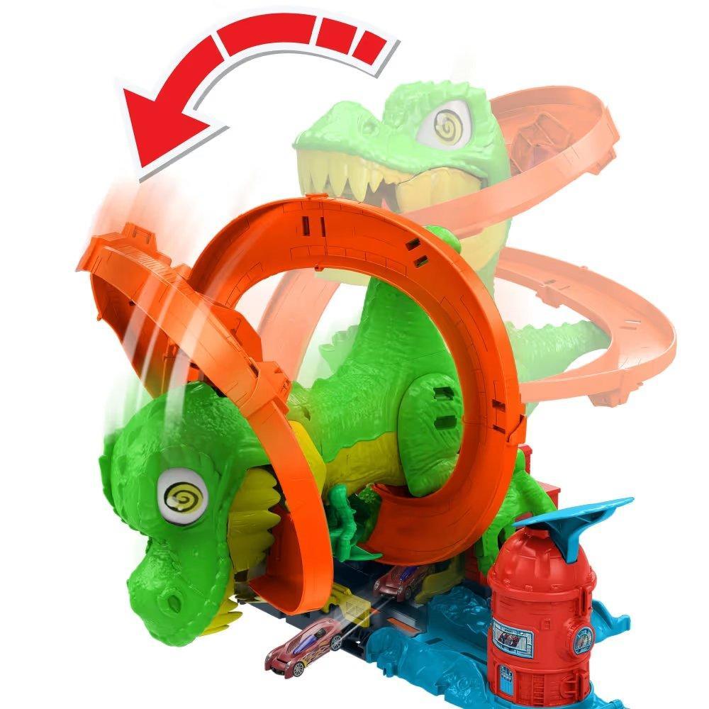 Pista Hot Wheels T-Rex X Quartel de Bombeiros JBM73