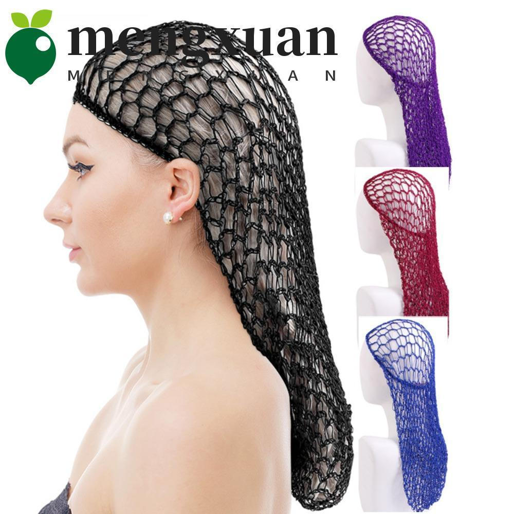 MENGXUAN1 Faixa de cabelo longa de crochê, touca de dormir, rede elástica para peruca, touca de dormir confortável ZHK4