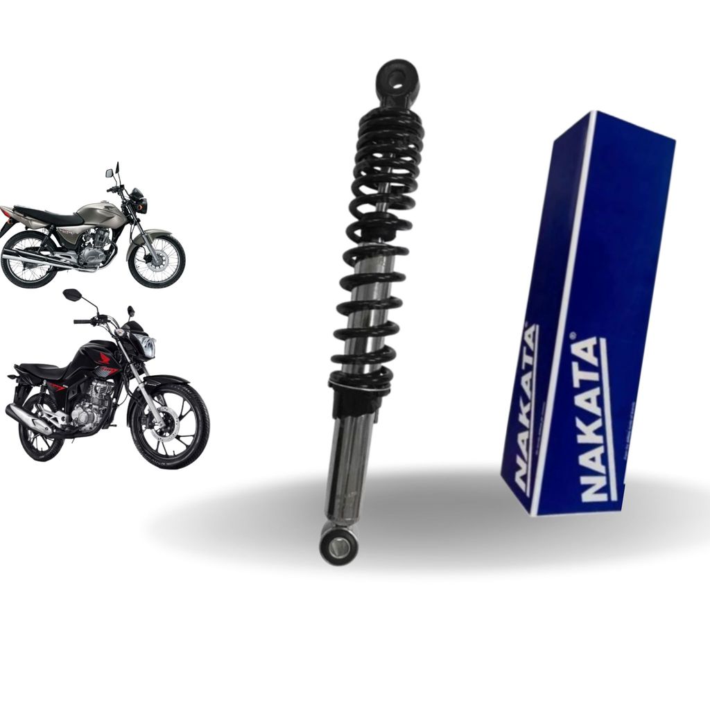 Amortecedor Traseiro Moto CG Fan Titan 150 2004 ate 2016 Nakata
