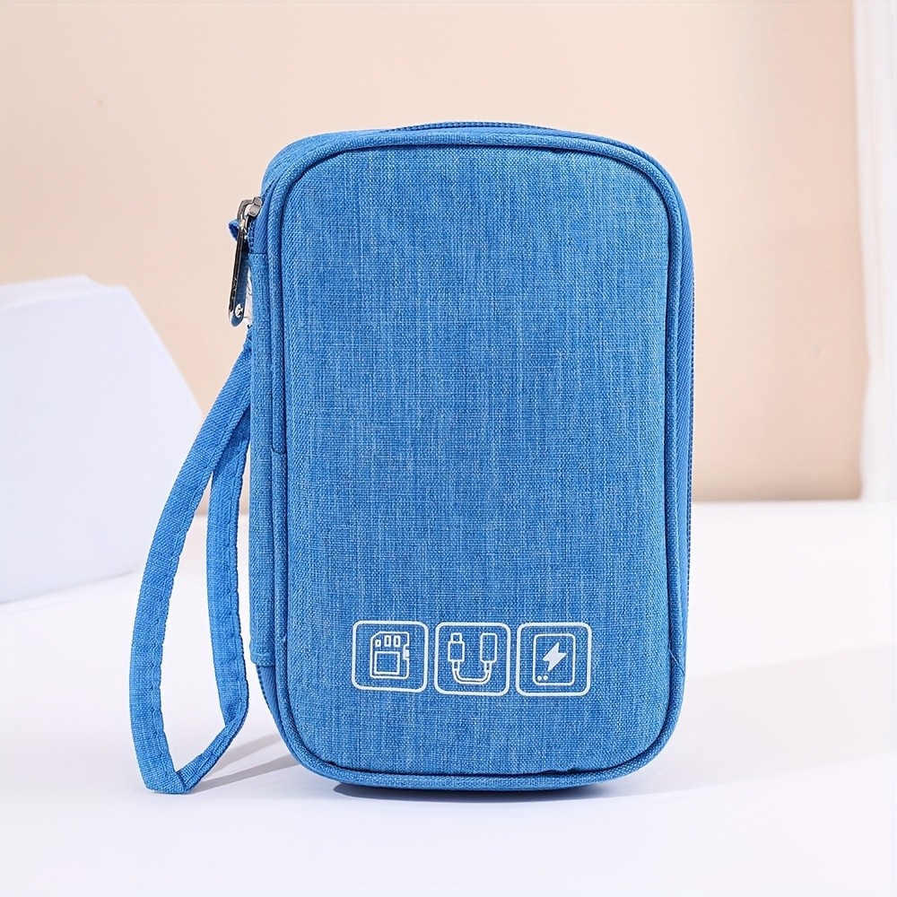 Bolsa Organizadora de Cabos Portátil, Estojo para Fones de Ouvido, Carregador, Power Bank, Estojo Digital, Estojo para F
