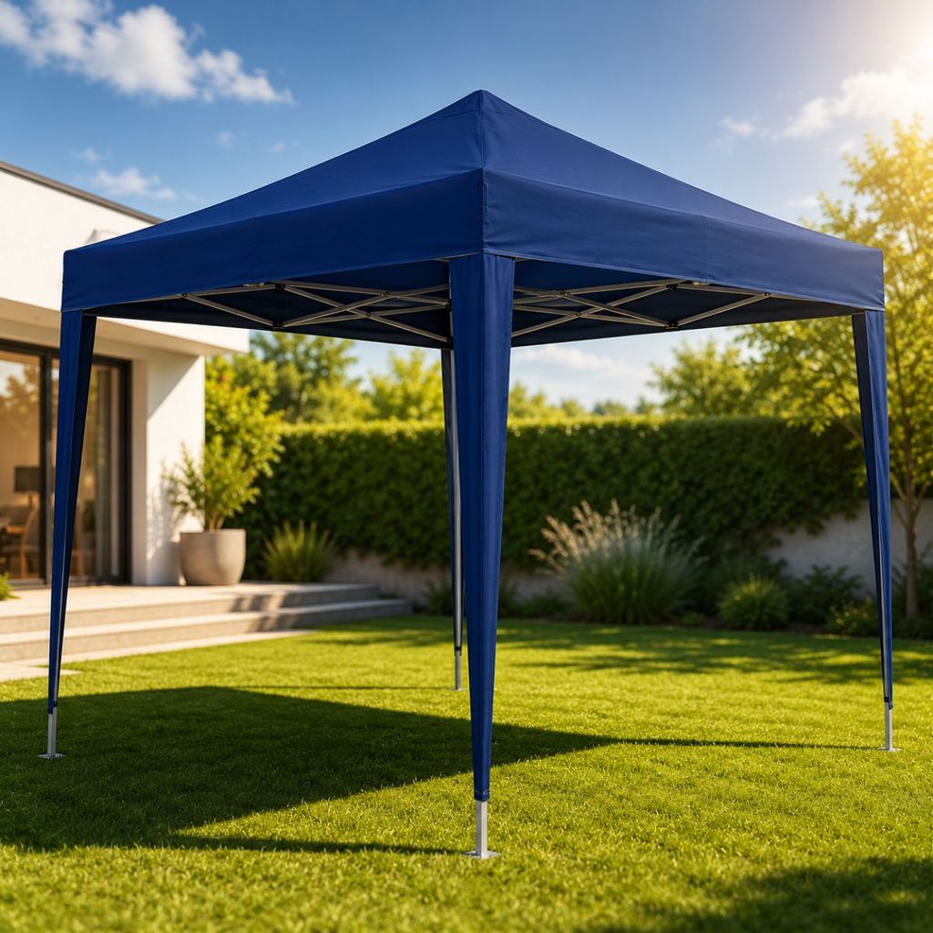 Tenda Gazebo 3x3 Dobrável Sanfonada Impermeável Proteção UV Praia Camping Eventos