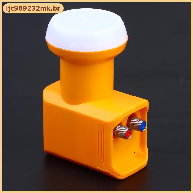 [MYBR] Saída Dupla Universal KU Band Twin LNB 4K Ultra HD Para Instalação De Receptor De TV De Saboneteira DIY Amigável