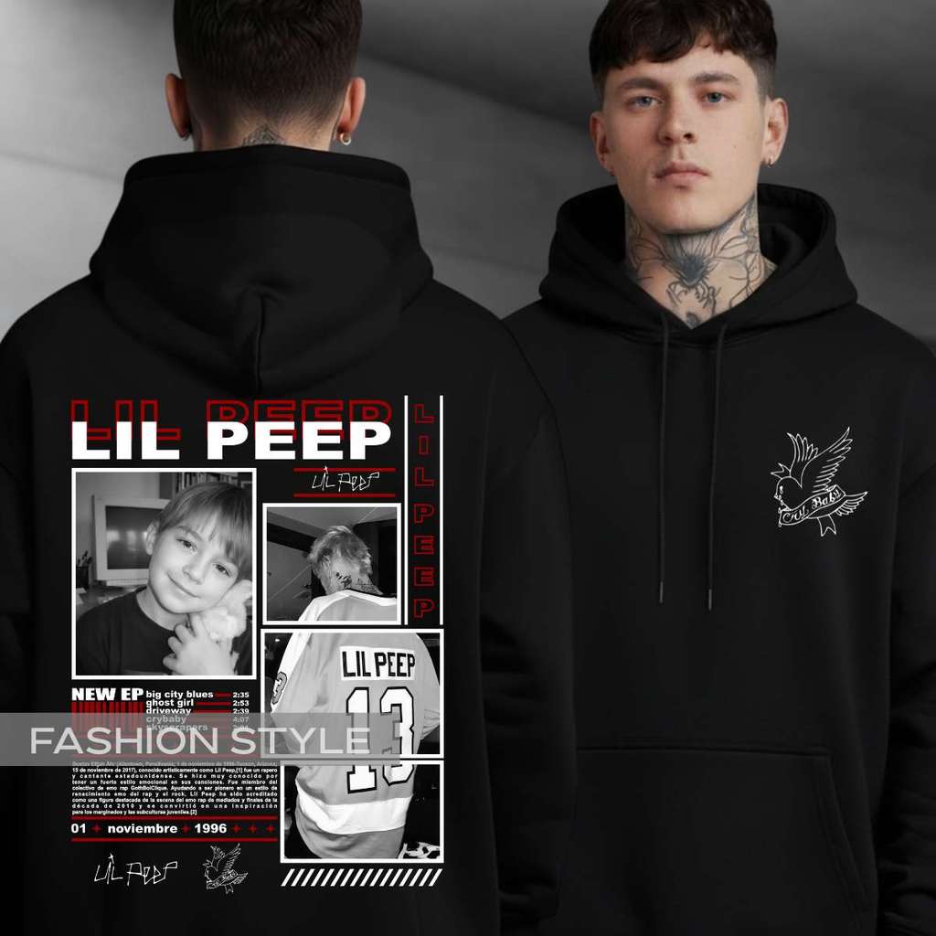 Moletom Lil Peep Hip-Hop Trap Rapper Falling Down Fotos Artista Musicas Agasalho Capuz Bolso