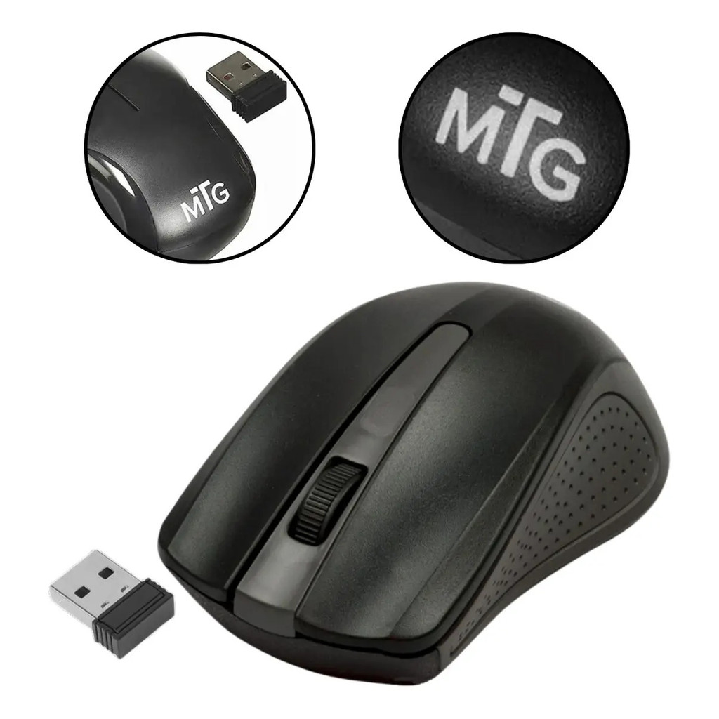 Mouse Sem Fio Targus W839 Ergonômico Wireless USB 1000 DPI Preto