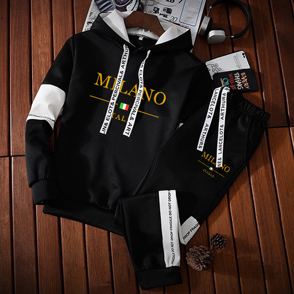 Homens Moletom Com Capuz Manga Longa Agasalho Conjunto Masculino Baju Roupas Masculinas Esporte Wear Homem Camisola