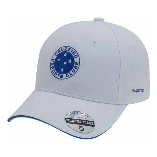 Boné Cruzeiro Bordado Frontal Lateral Dora Branco Supercap