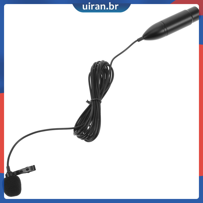 Lapela Estéreo Clipe Microfone Equipamento De Transmissão Ao Vivo Pino Wearable uiran