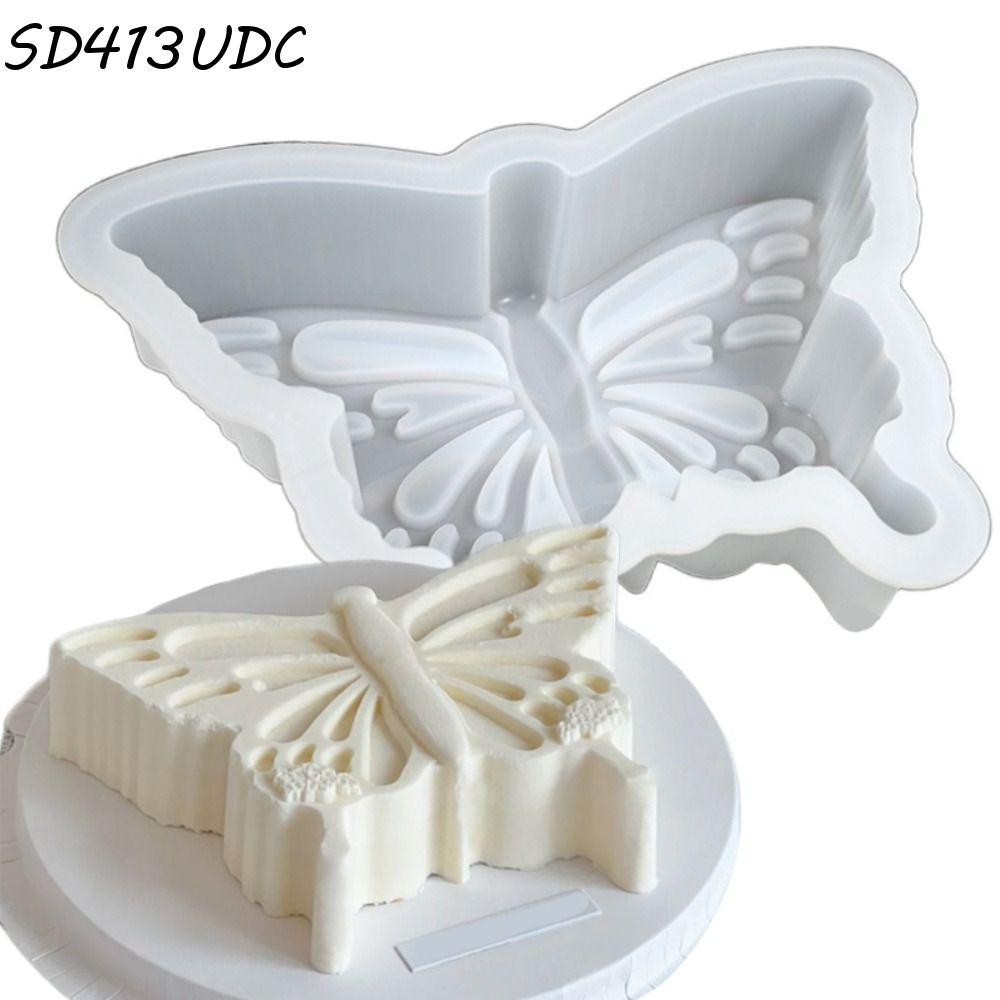 Molde De Bolo Em Forma De Borboleta SD413UDC , Mousse Artesanal 3D Sobremesa De Silicone Reutilizável Para Assadeiras