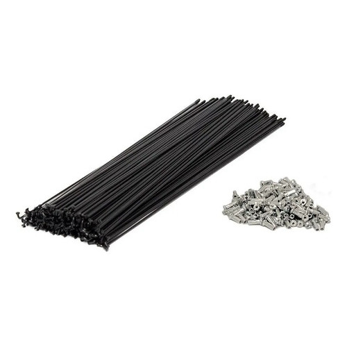 Raios Paco Raio Preto Aço 255mm 2.0 Para Aro 26 Mtb 72 Un Preto