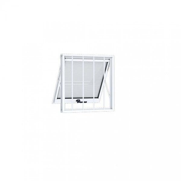 Janela Maxim-ar com Grade Alumínio 60cmx80cm Riobras Branco