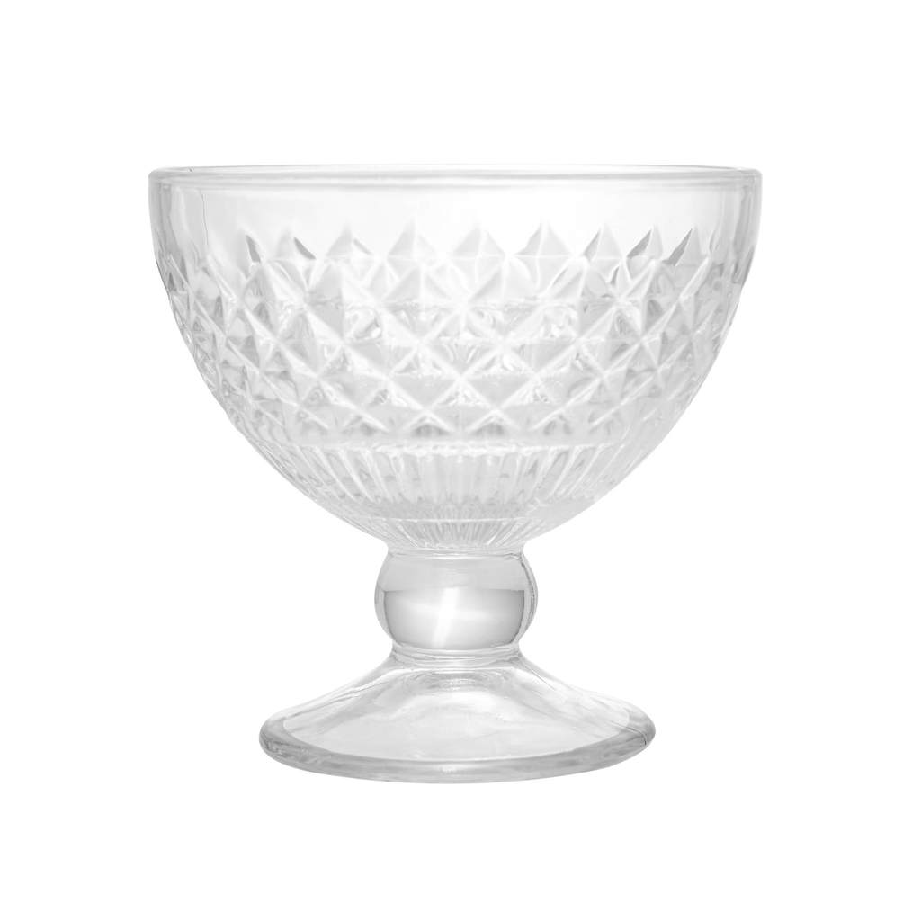 TAÇA DE SOBREMESA C/PÉ BOWL CRISTAL POTE BICO ABACAXI 260ML