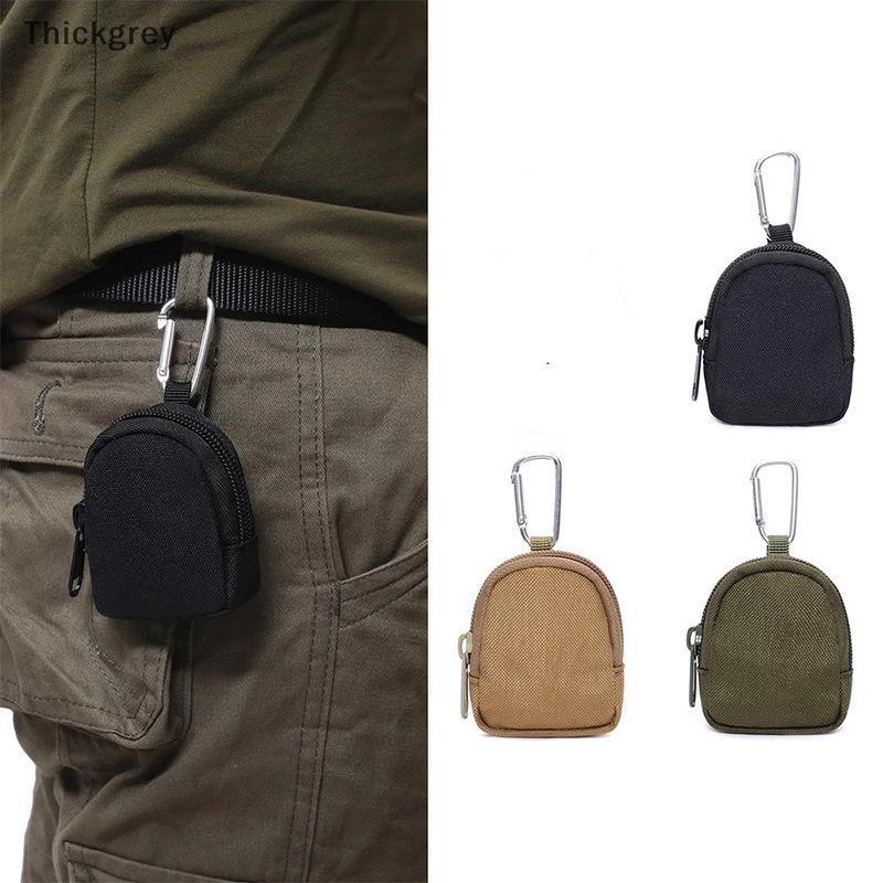 Carteira Tática EDC Com Chave Masculina , Bolsa De Moedas Zíper , Chaveiro Ao Ar Livre