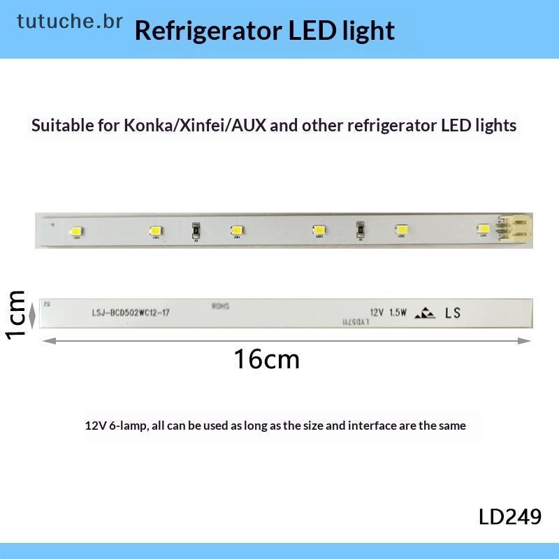TU 1 Peça Placa De Tira De Luz LED Eficiente De Energia Substituição Para Konka Aux E Xinfei Geladeira Freezer Iluminaçã