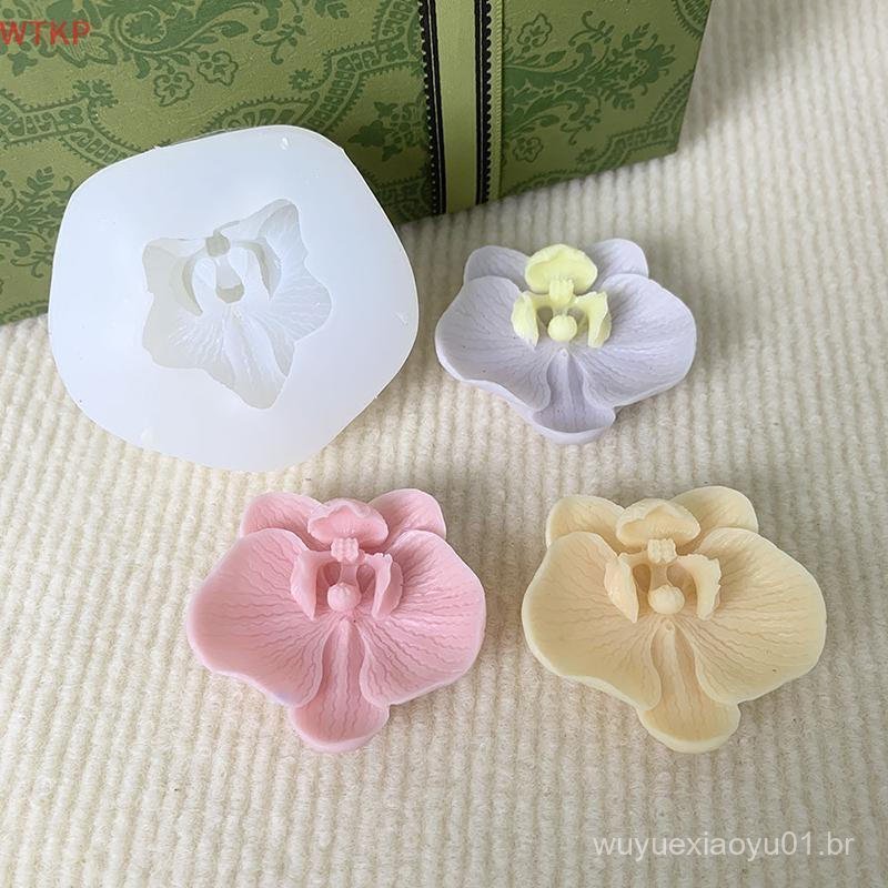 Quente Simulação 3D Orquídea Molde De Silicone Cozinha Ferramenta De Cozimento Rosa Flor Phalaenopsis Fondant Chocolate