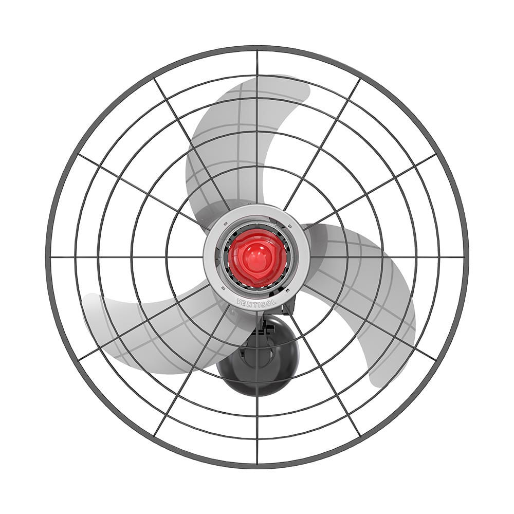 Ventilador de Parede Oscilante 70cm Power Ventisol Preto Bivolt