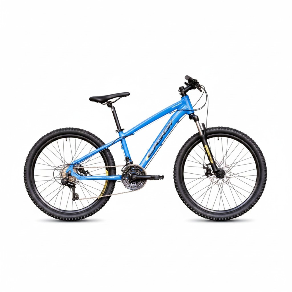 Bicicleta Oggi Hacker aro 24-Grupo Shimano 21v Azul/Amarelo