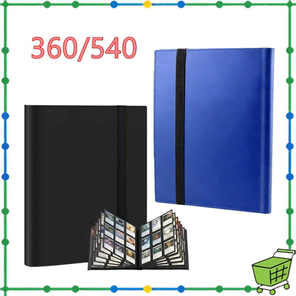 Porta-cartões, 9 bolsos, fichário para cartões colecionáveis, capacidade de 20/30 páginas, cartão de jogo e cartão espor