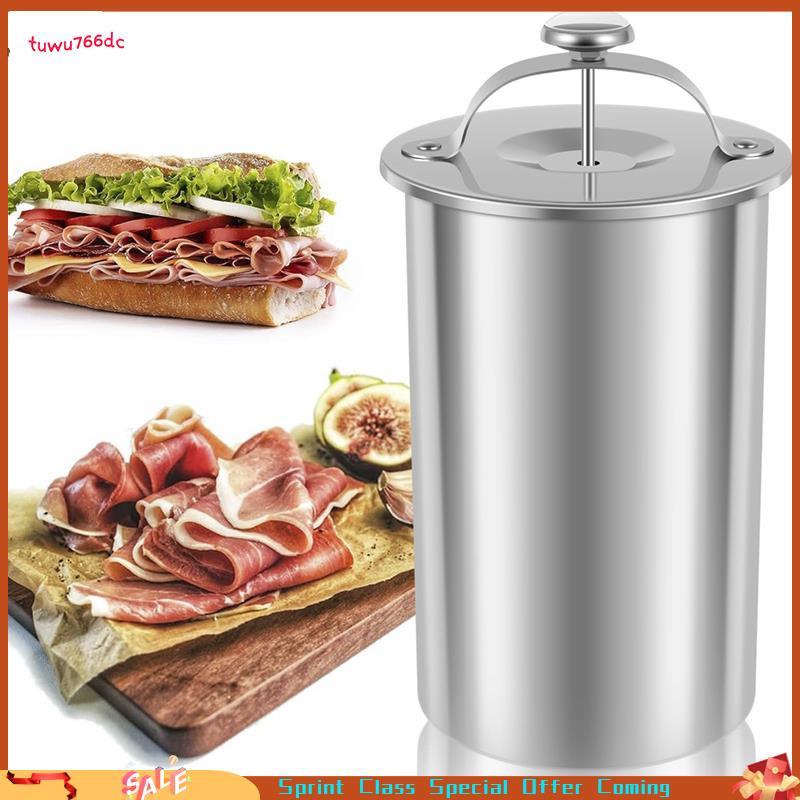 1 Peça Fogão De Imprensa De Carne Multifuncional Forma Redonda Caseira Máquina Marcador 304 Aço Inoxidável Presunto Fabr