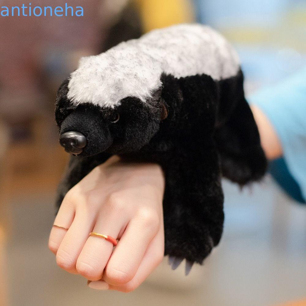 ANTIONEHA Badger Mongoose Plush , Boneca De Pelúcia Realista Texugo Mel Brinquedo , Decoração De Quarto De Desenho Anima