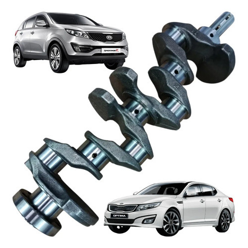 Eixo Virabrequim Kia Sportage Optima 2.0 16v G4kd Novo Std