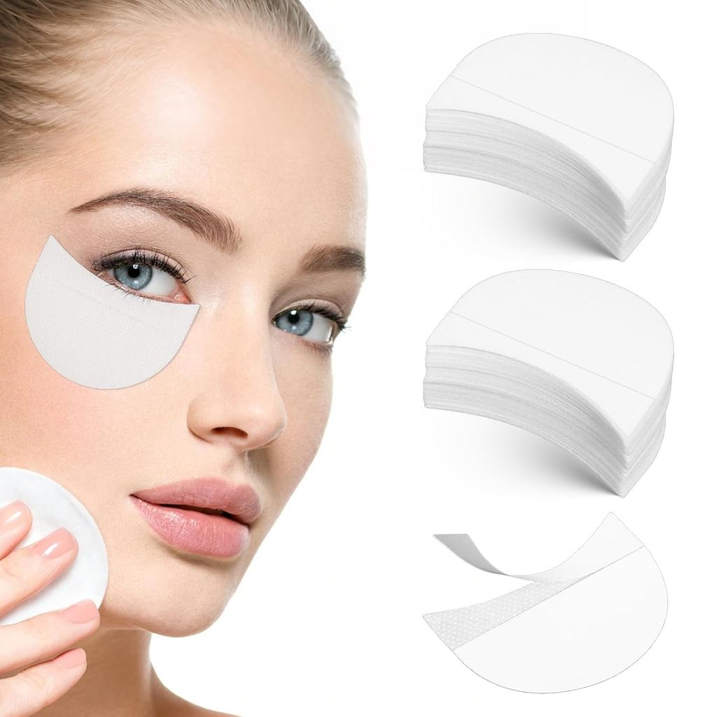 100 Protetores de Sombra para Olhos, Patches de Gel Sem Pelos para Proteção de Sombra, Previnem Resíduos de Maquiagem pa