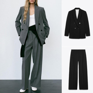 2026 Novo estilo de roupas femininas com ombreiras lapela Blazer de manga comprida2129095 Calças Calças Calças2125095 Co