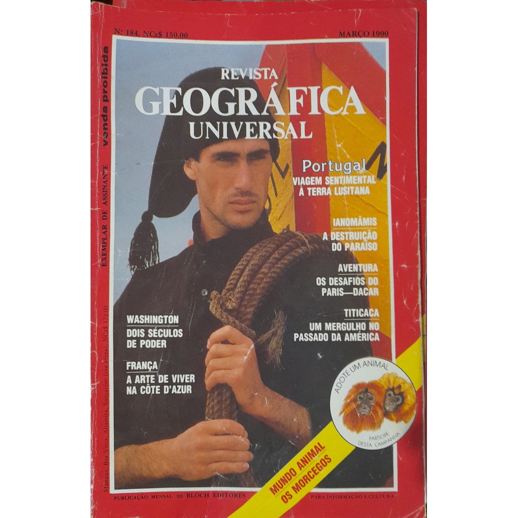 Revista Geográfica Universal nº 184 Março 1990 de Bloch 8006772