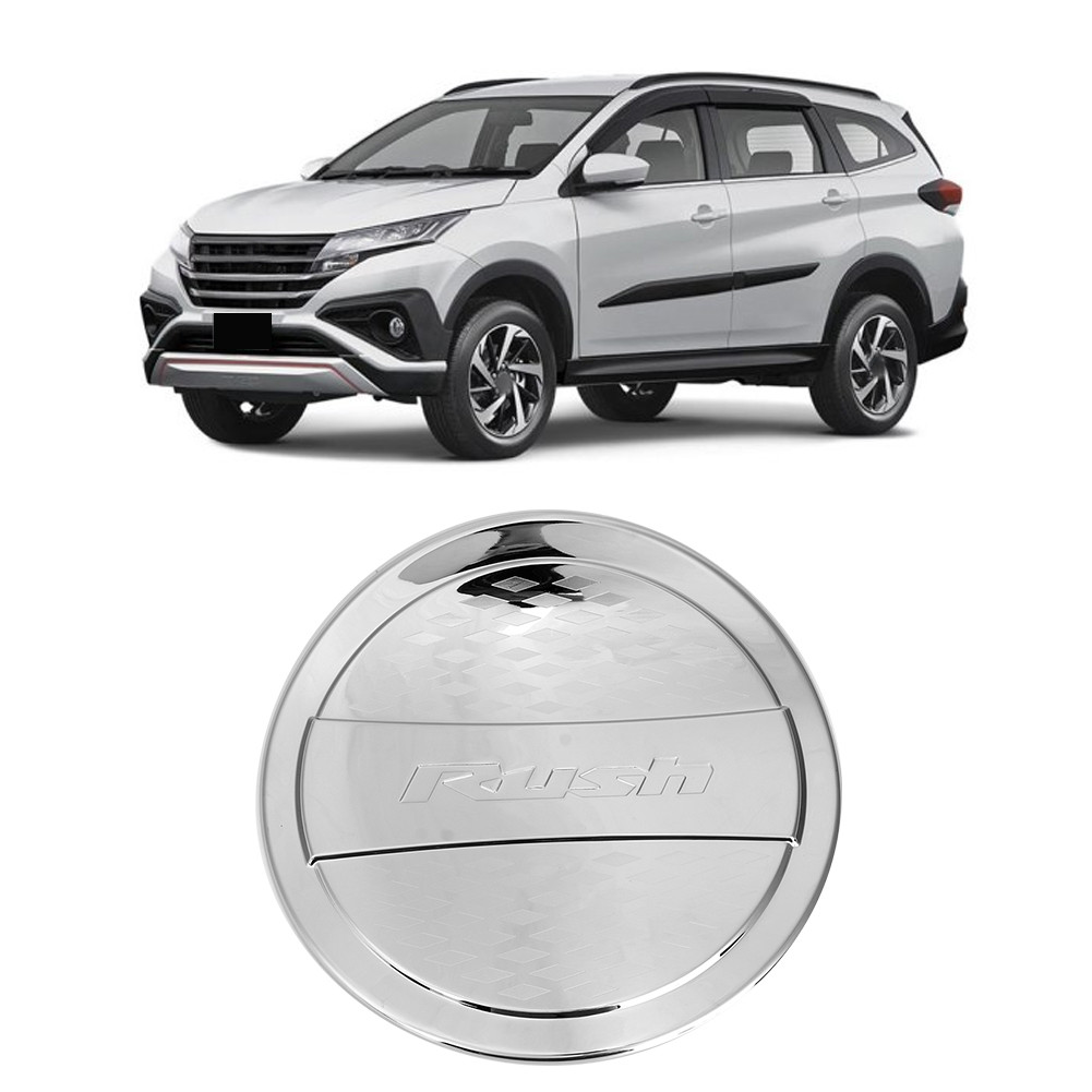 Tampa do tanque de combustível Fingerstyle-BR guarnição ABS cromada adequada para Toyota Rush 2019