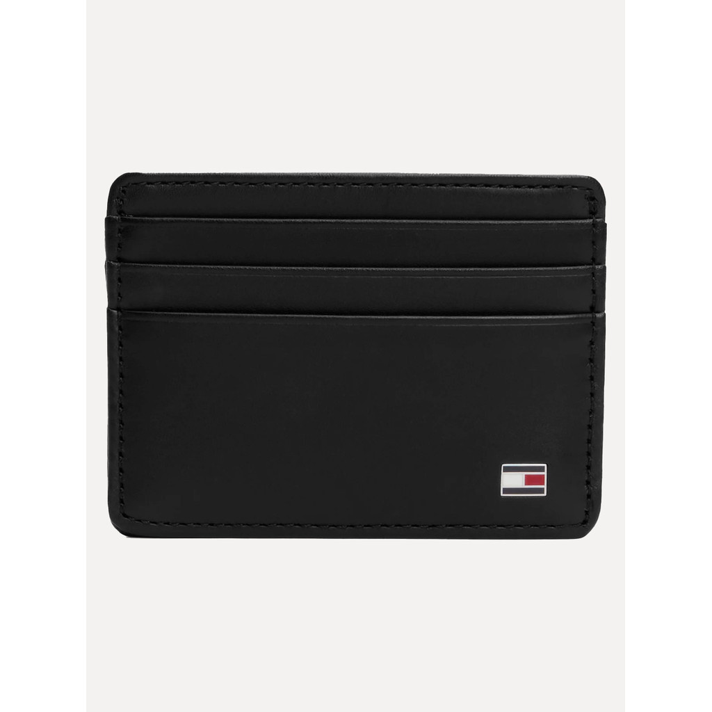Carteira Tommy Hilfiger Porta Cartão Couro Eton CC Holder Preta