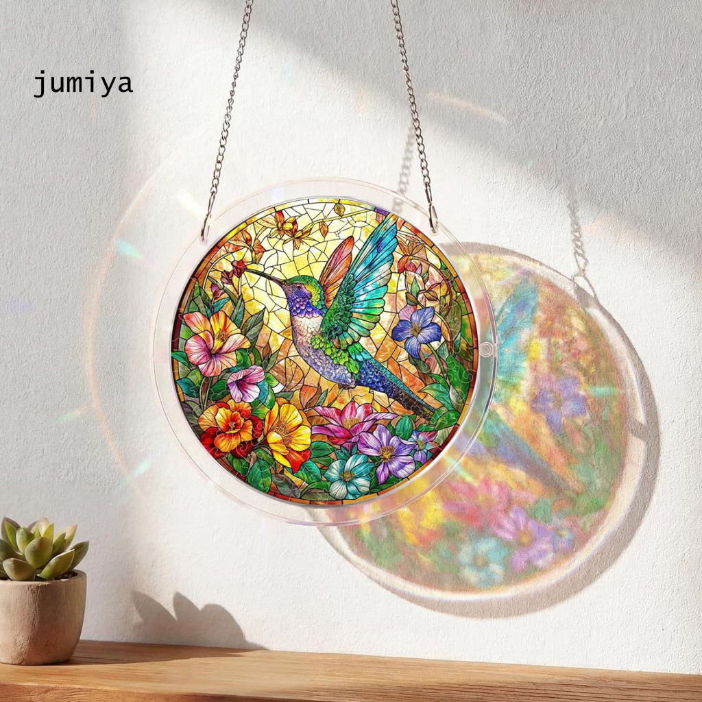 Handmade Sun Catcher Gift Acrylic Puzzle Jigsaw Suncatcher 83 Pieces Diy Craft Kit for Adults Colorful Window Hanging Or