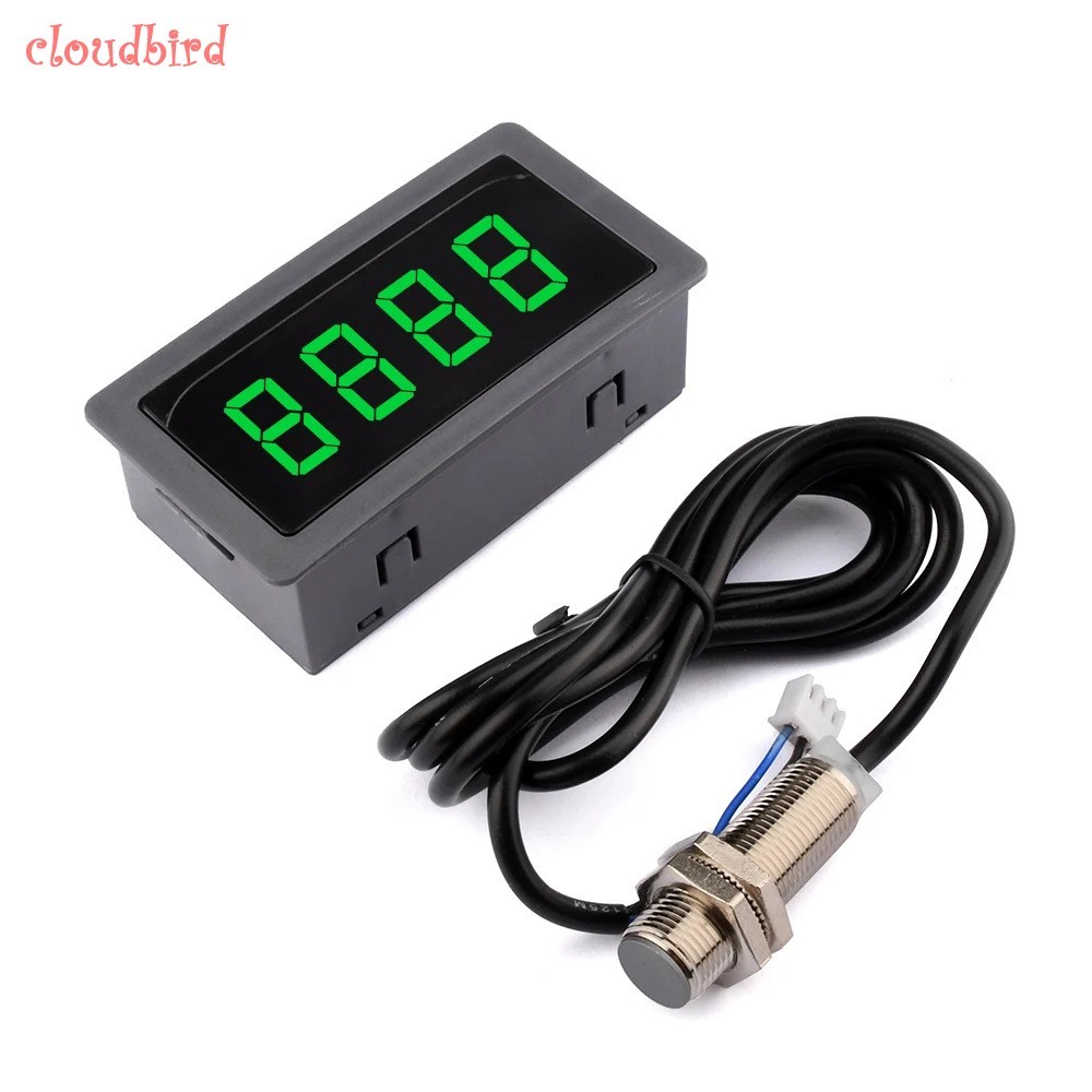 Tacômetro Digital RPM DC8-24V-Medidor De Velocidade Do Sensor Hall NPN Para Motores