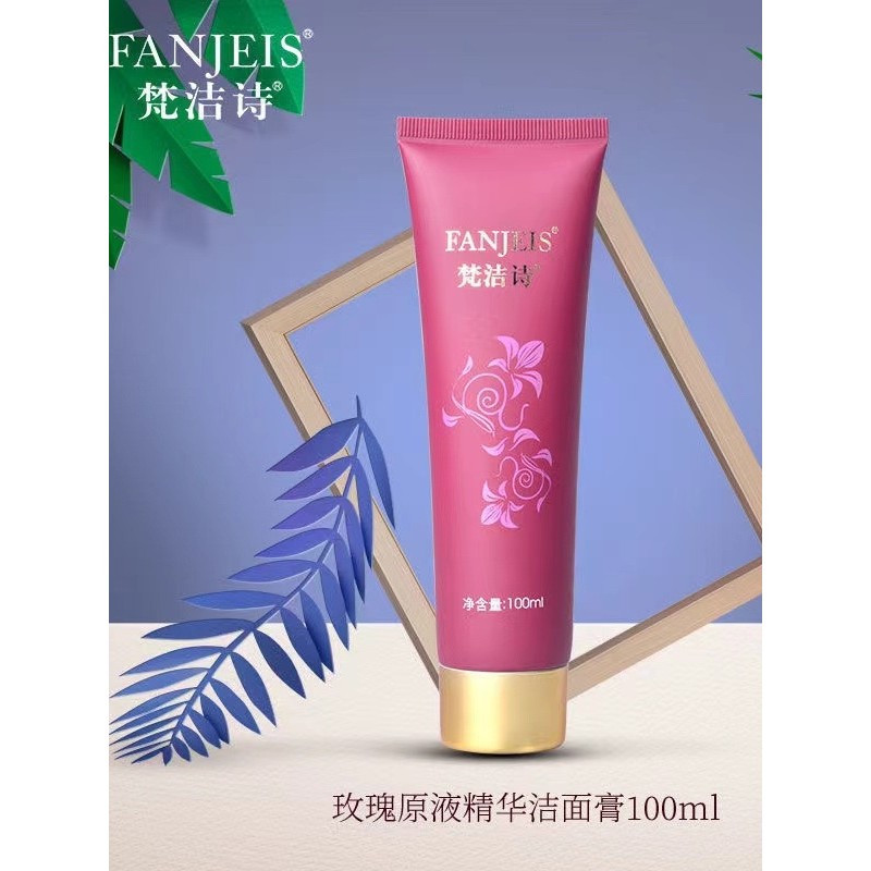Vajetz Rose Original Líquido Essência Creme de Limpeza 100ml Espuma Densa Leve Site Oficial Genuíno Flor Rhyme Limpador