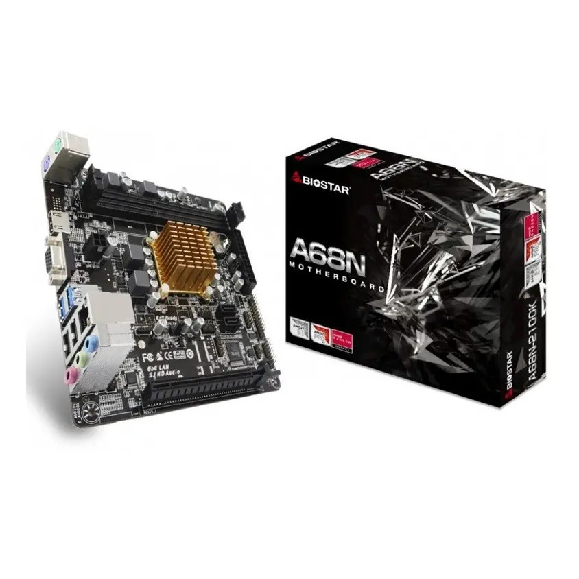 Placa Mãe Biostar A68n 2100k Processador Amd E1-6010 2.0