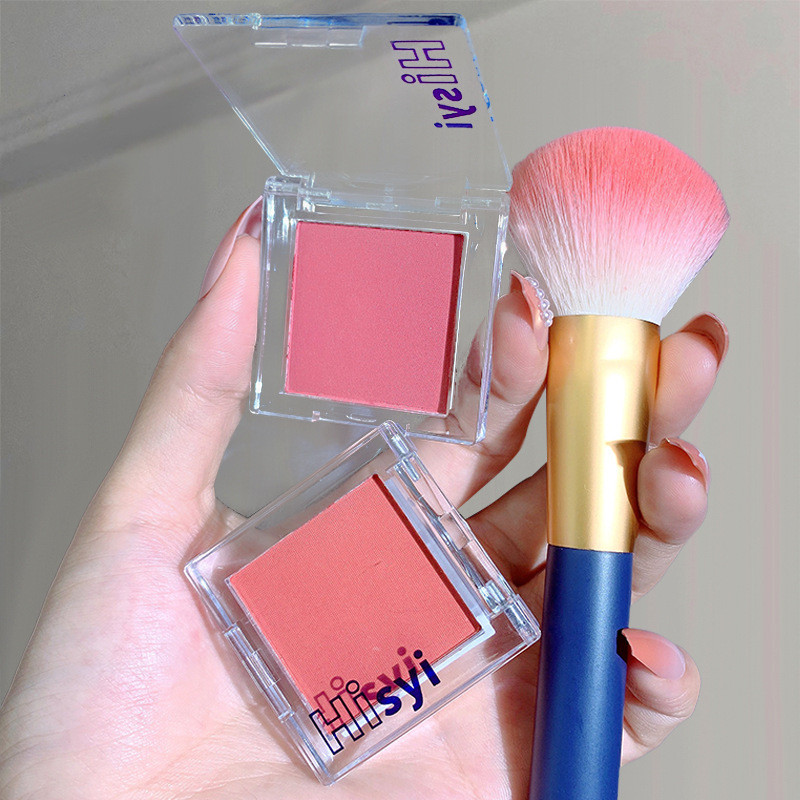 Xiaohongshu recomendado paleta de blush monocromático ins expansão cor blush roxo blush azul destacando contorno ilumina