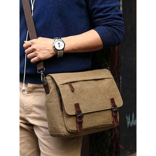 Bolsa de ombro masculina verbu, bolsa escolar de grande capacidade, bolsa mensageiro de lona, bolsa suspensa, mochila ma