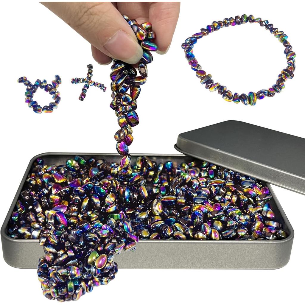 510 peças de brinquedos antiestresse de ferrite, brinquedos magnéticos para adultos, brinquedos de mesa para alívio do e