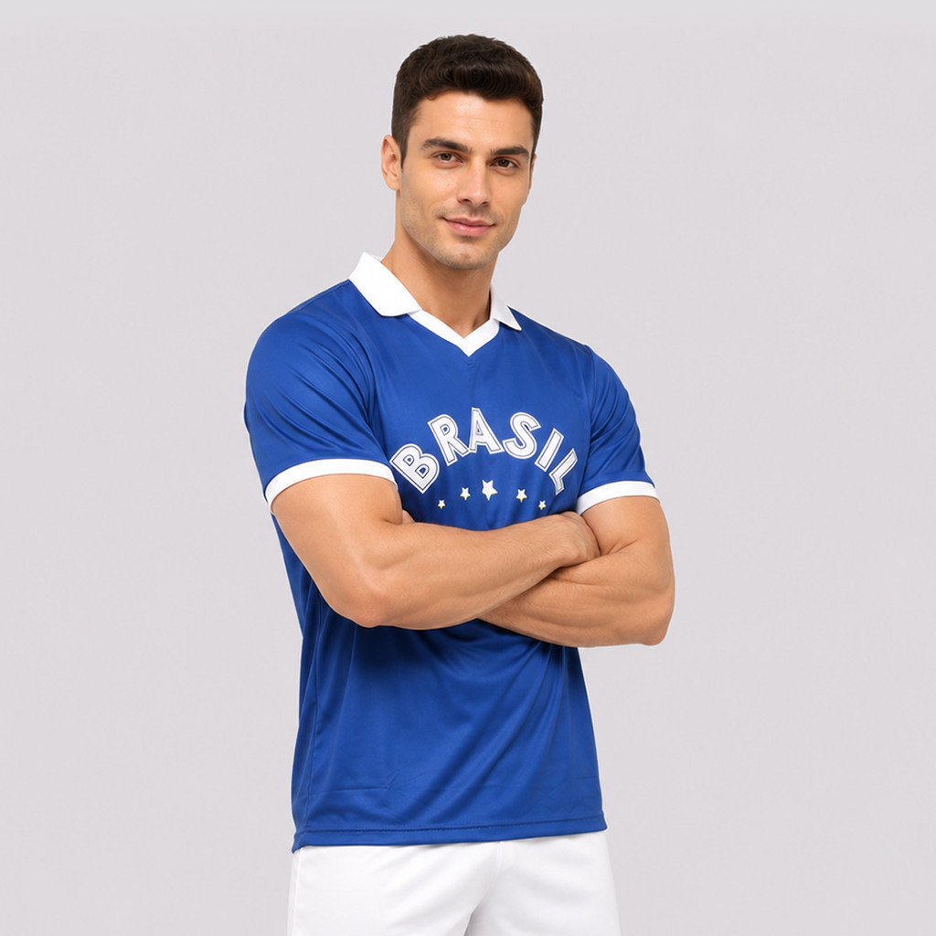 Camisa Brasil Seleça Azul 8 B. Guimarães · foto 2