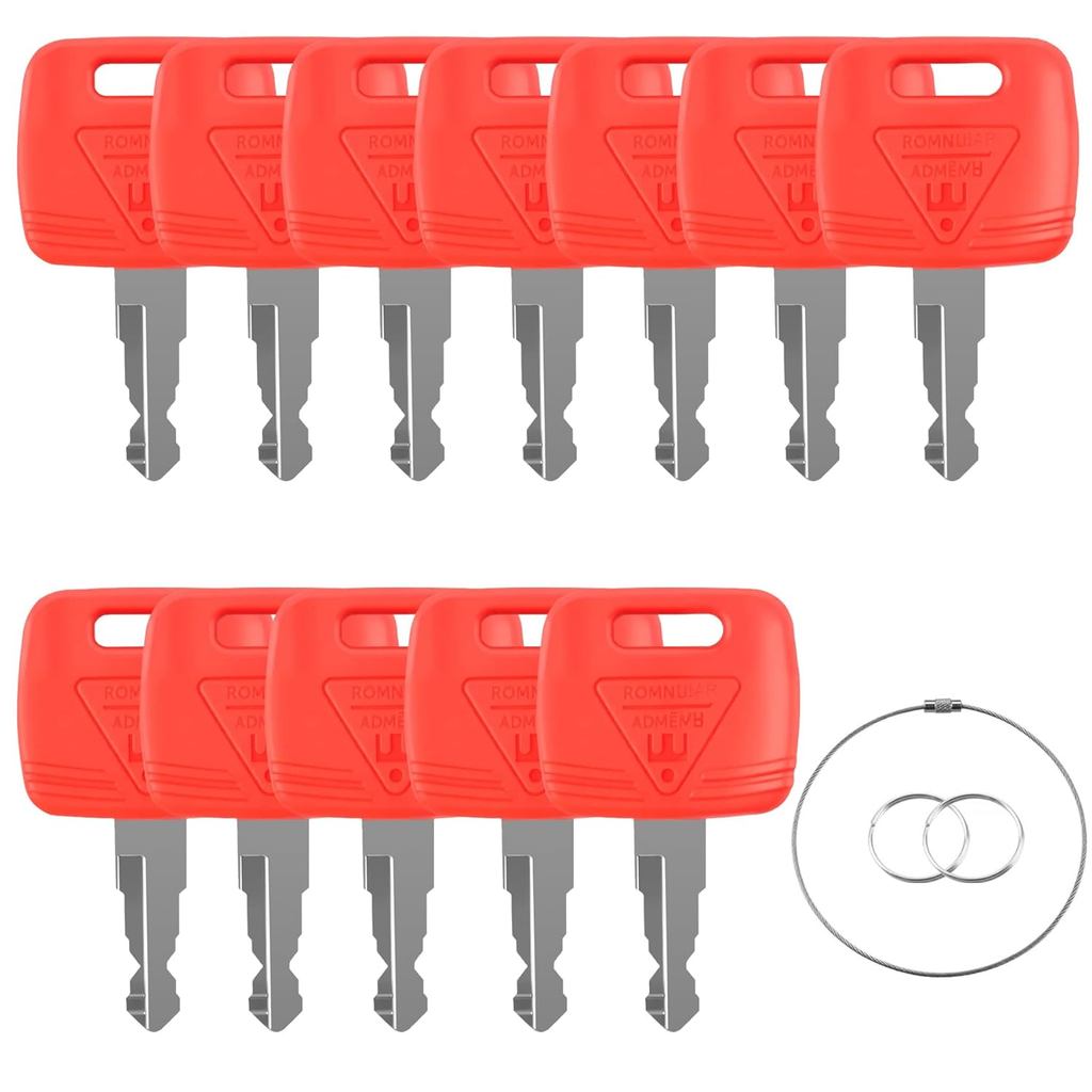 RE183935 RE71557 12PCS Chave de Ignição Compatível com Tratores John Deere 2038R 3120 3320 3720 4210 4320 4510 4710 4730