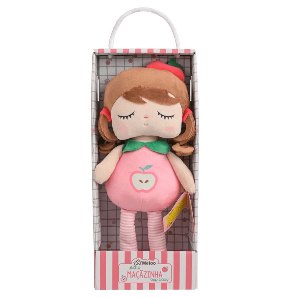 Boneca Metoo Maçãzinha Angela Frutas 33cm Metoo Doll