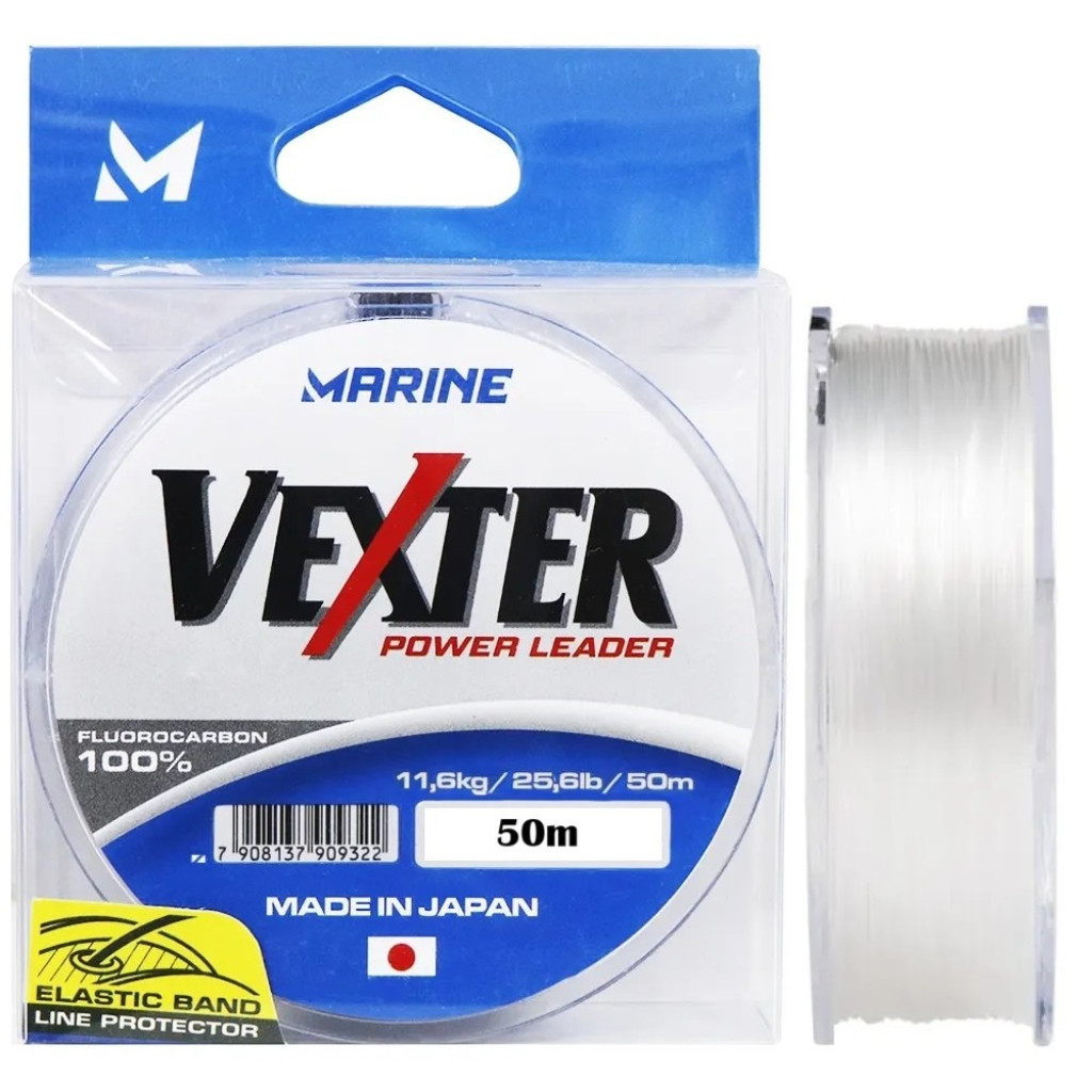 Linha de Pesca Leader Vexter 100% Fluorcarbon 50m - Original Japão