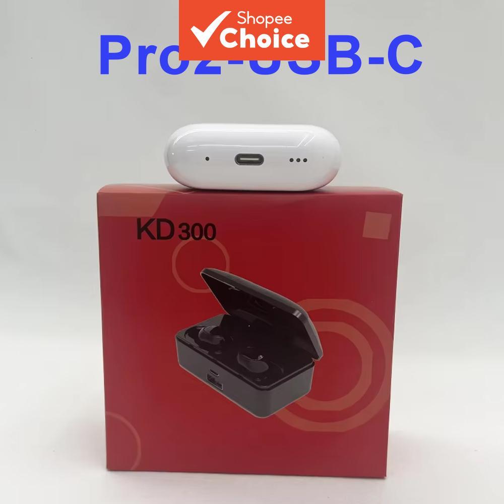 Novos Fones de Ouvido Bluetooth sem Fio Pro 2 com Cabo USB-C Tipo-C, Headset com Cancelamento de Ruído Ativo ANC Pro