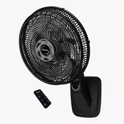 Ventilador de Parede Mallory Smart Control 15 pás com Alexa e Controle Remoto 140W Cinza 127V