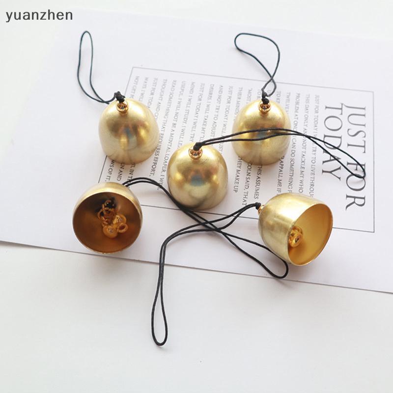 Diy Latão Mini Sino Natal Metal Decoração Pingente De Bronze Campainha Da Porta Artesanato Carrilhão Vento Decorações Ac
