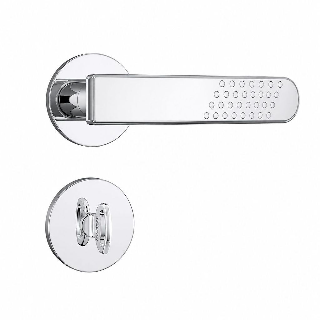 Fechadura Stam Roseta Redona Cromada 823/21 Inox Banheiro Wc