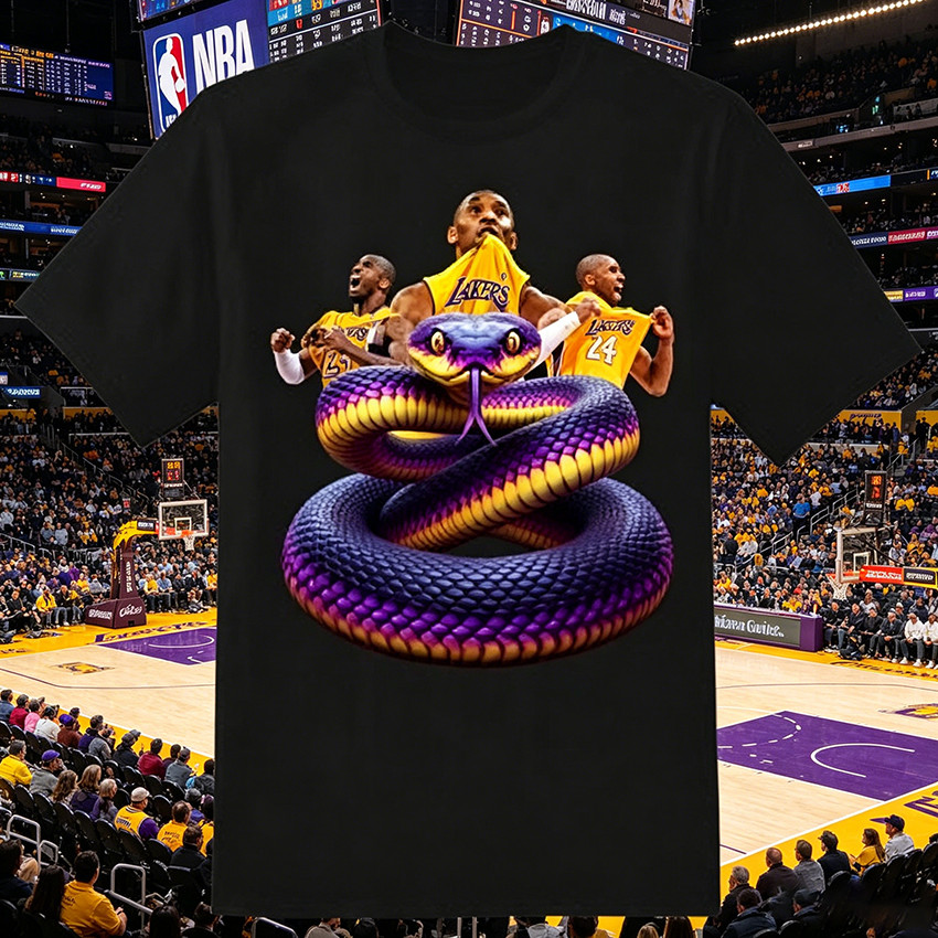 Camiseta Masculina Feminina Oversized Estampa Kobe Bryant Cobra Mamba Basquete NBA | T-shirt Streetwear Casual Camisão