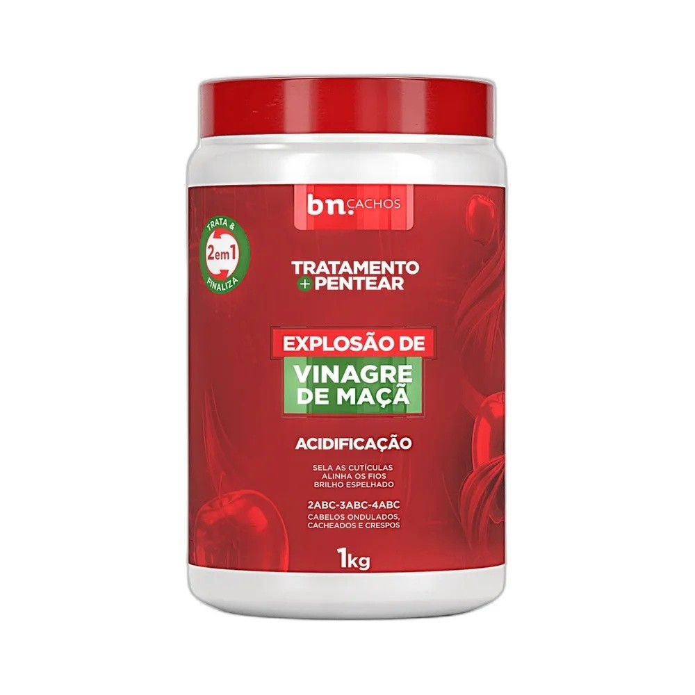 Beleza Natural Creme Para Pentear Explosão de Vinagre de Maçã 1Kg