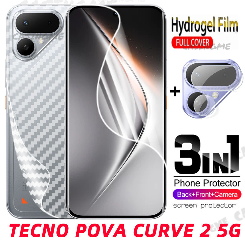 Tecno Pova Curve 2 5G Frente Traseira Película De Hidrogel De Proteção De Cobertura Completa ForTecno Curve2 PovaCurve2