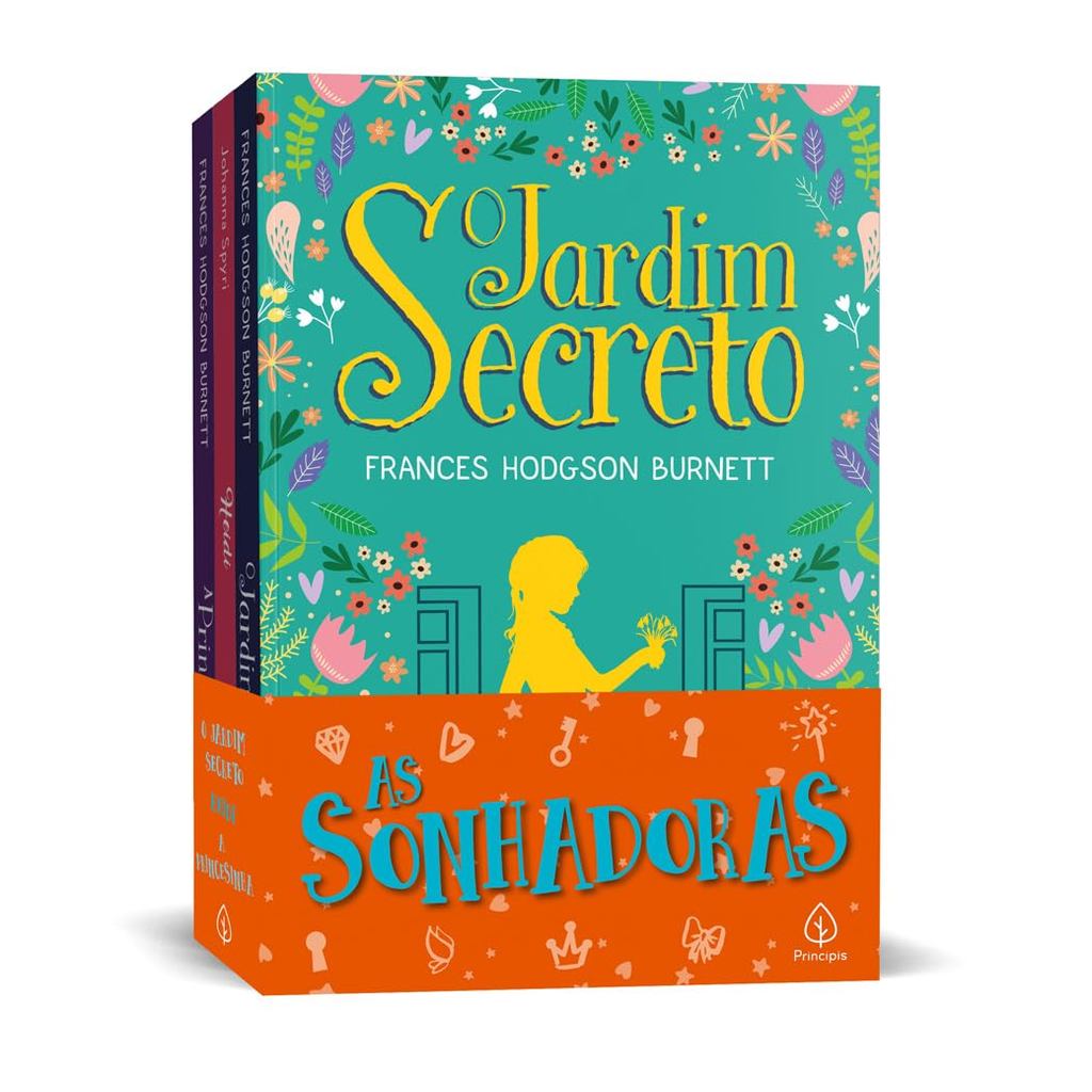 Box As Sonhadoras com 3 Livros - O jardim secreto, Heidi e A Princesinha