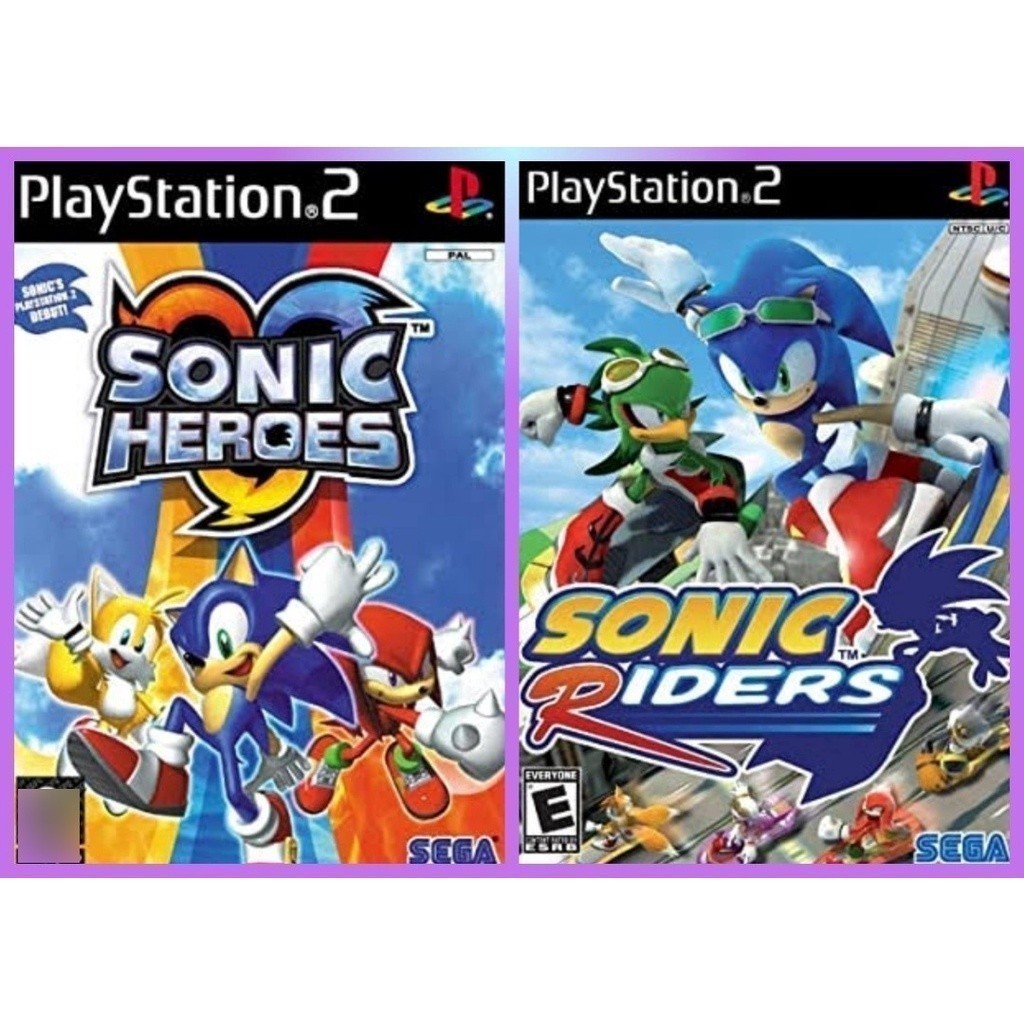 Ps2 Jogos Sonic Heroes E Sonic Riders - Kit 2   PLAY 2