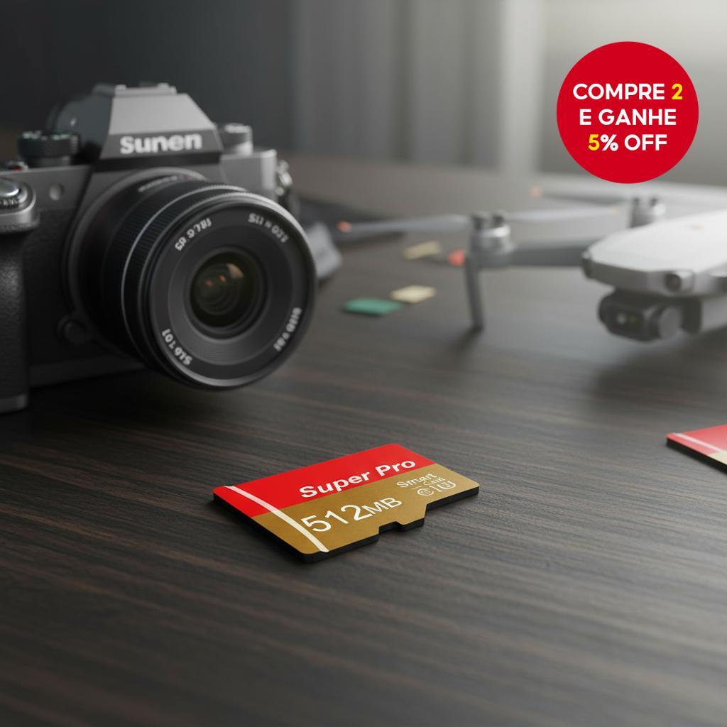 Original Alta Velocidade 512MB Micro SD/TF Cartão Classe 10 U3 Mini Cartão de Memória para Dispositivos Móveis